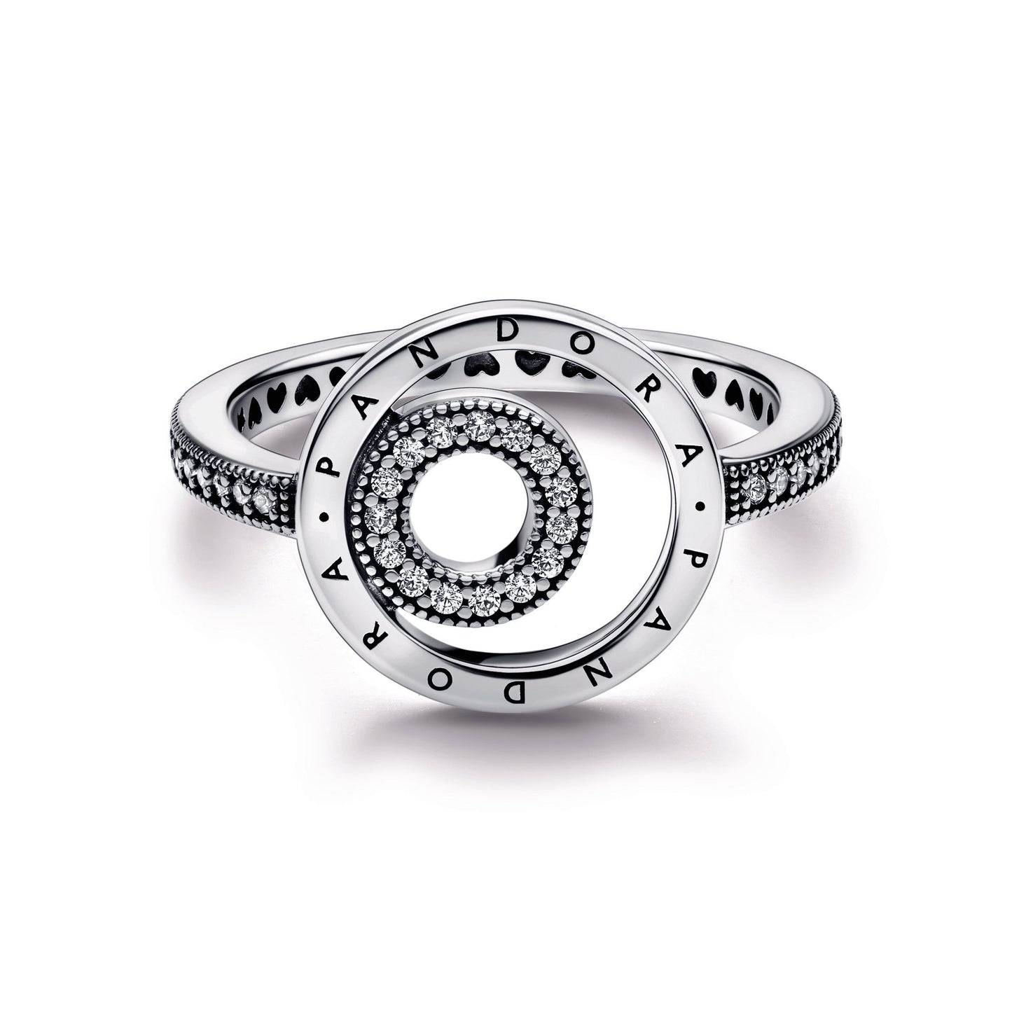 Pandora Signature Logo Circles Pavé Ring Popular Style Premium Collection