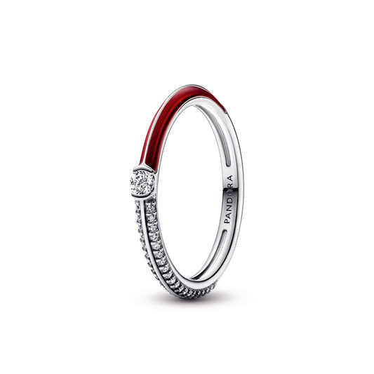 Pandora ME Pavé & Red Dual Ring Popular Style Premium Collection