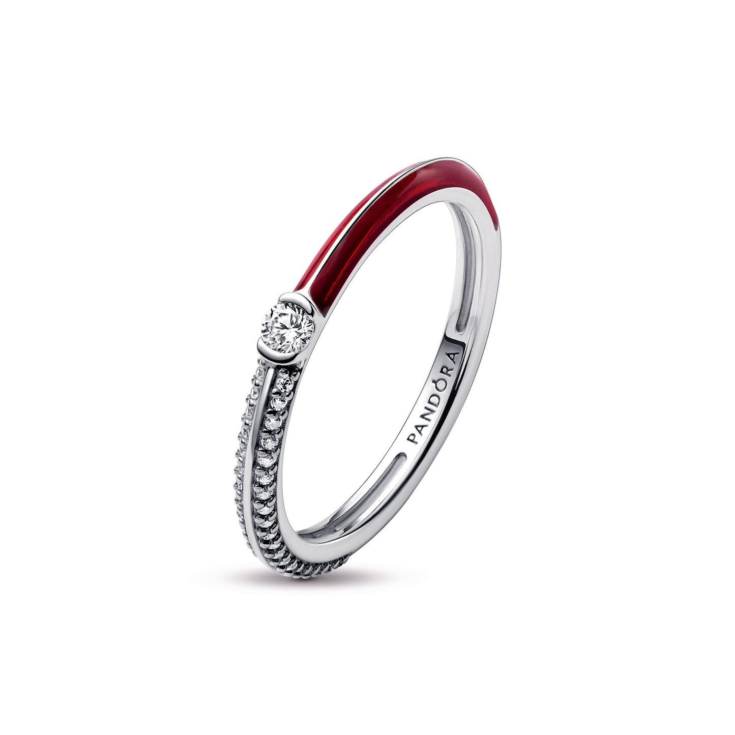 Pandora ME Pavé & Red Dual Ring Popular Style Premium Collection