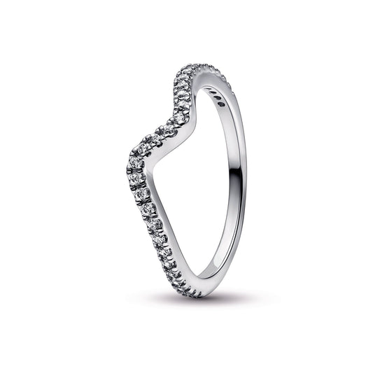 Sparkling Wave Ring Popular Style Premium Collection