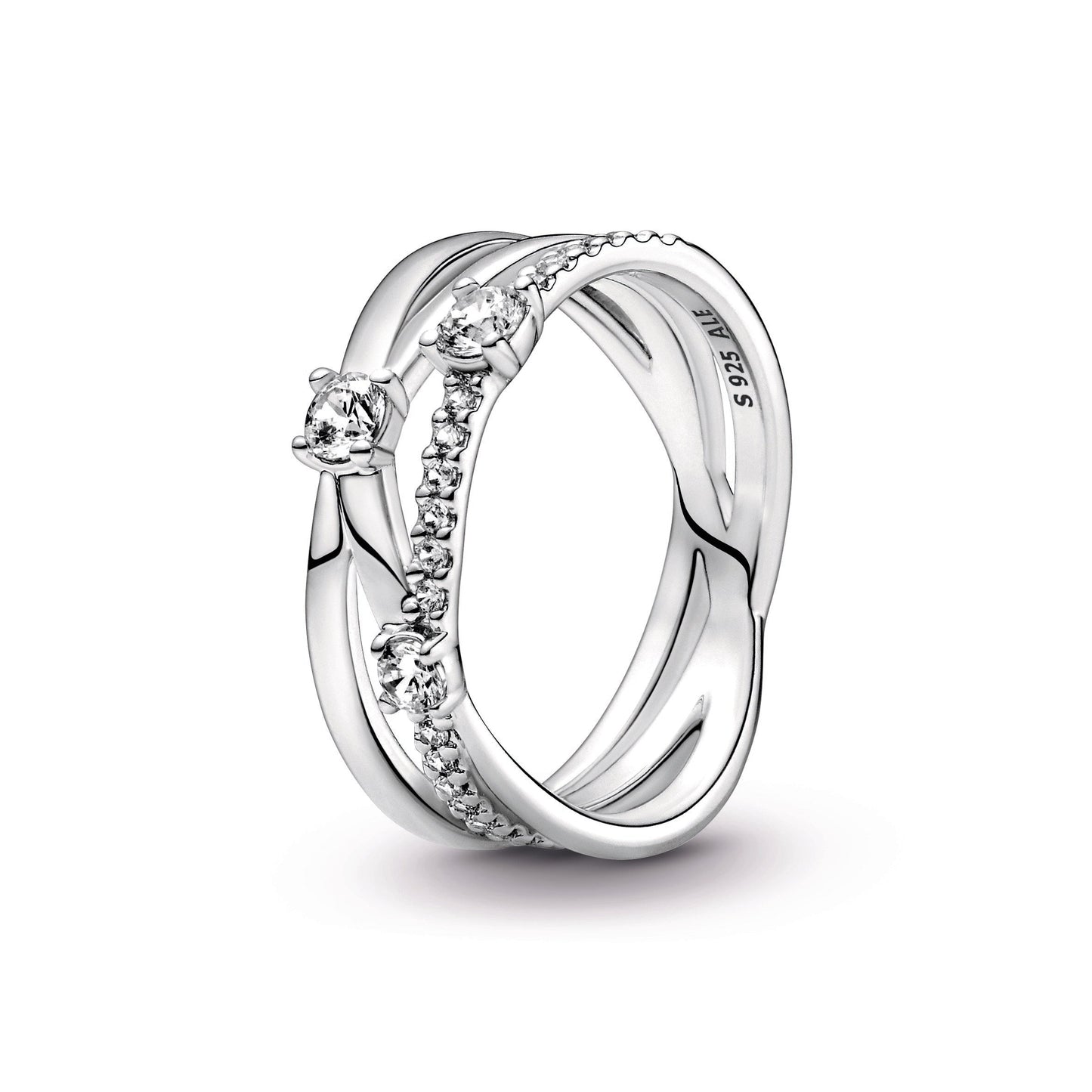 Sparkling Triple Band Ring Popular Style Premium Collection