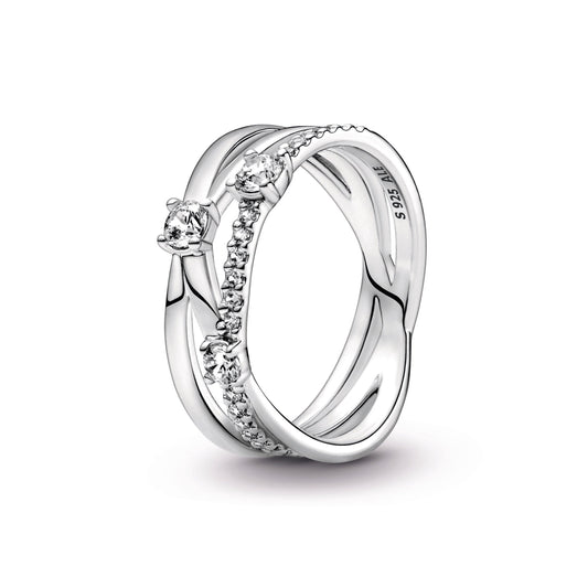 Sparkling Triple Band Ring Popular Style Premium Collection