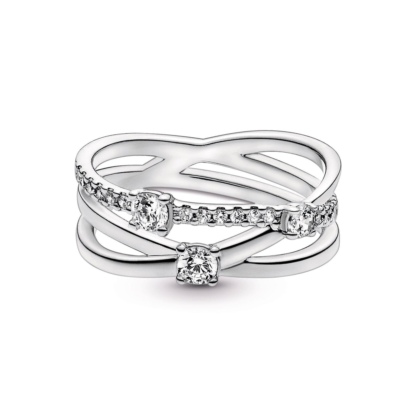 Sparkling Triple Band Ring Popular Style Premium Collection
