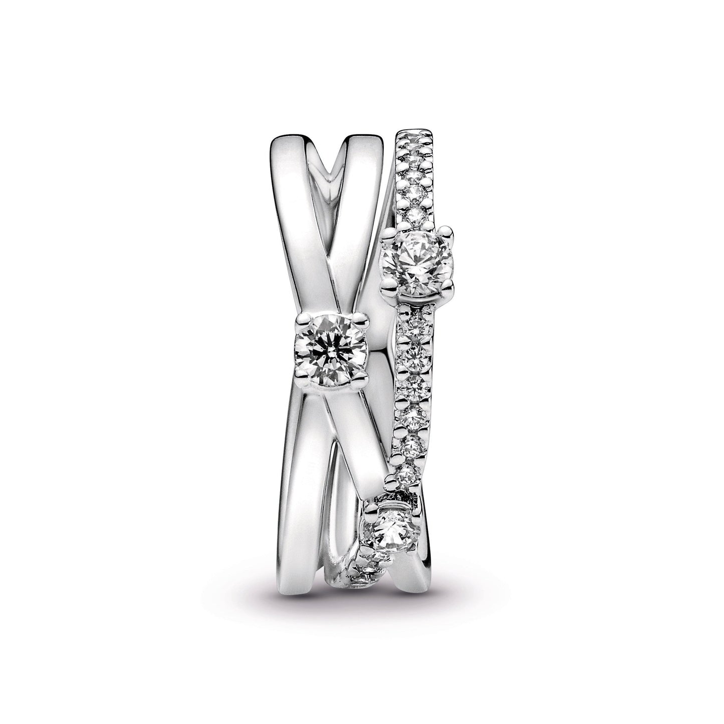 Sparkling Triple Band Ring Popular Style Premium Collection