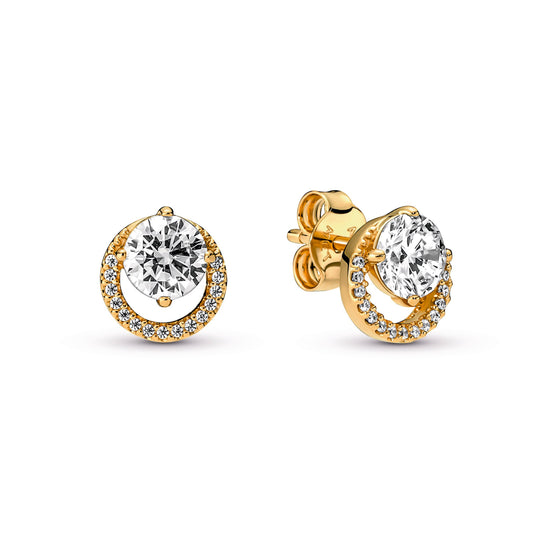 Sparkling Round Halo Stud Earrings Popular Style Premium Collection