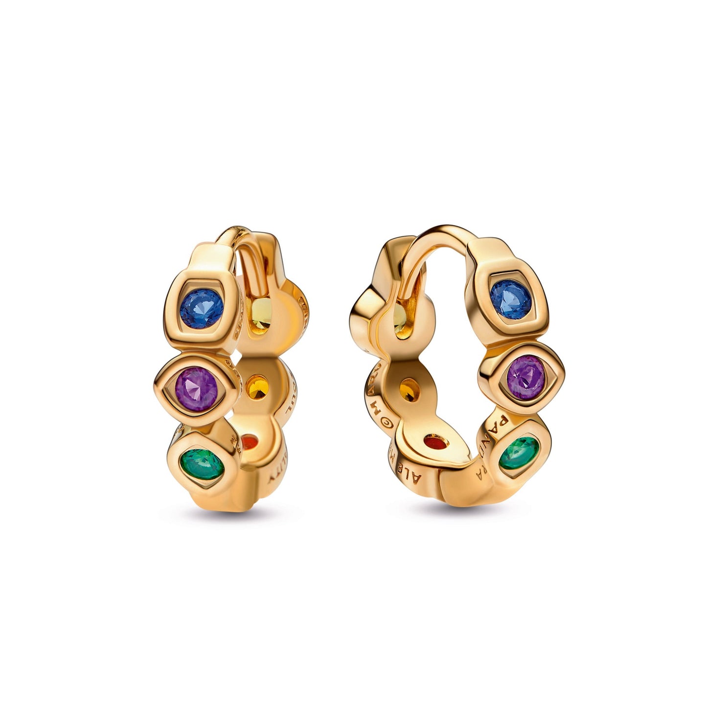 Marvel The Avengers Infinity Stones Hoop Earrings Popular Style Premium Collection