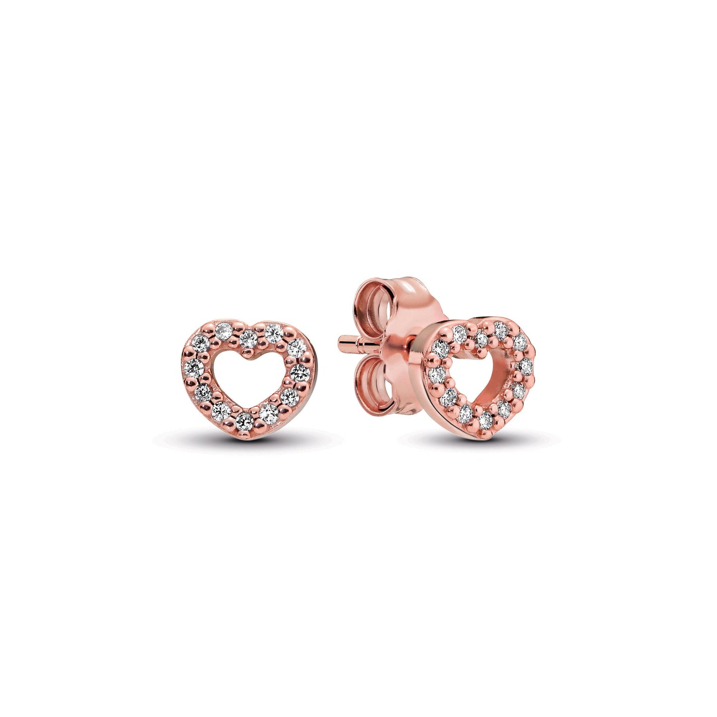 Open Heart Stud Earrings Popular Style Premium Collection