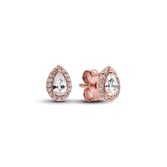 Teardrop Halo Stud Earrings Popular Style Premium Collection