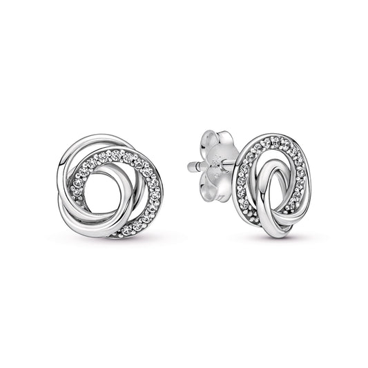 Family Always Encircled Stud Earrings Popular Style Premium Collection