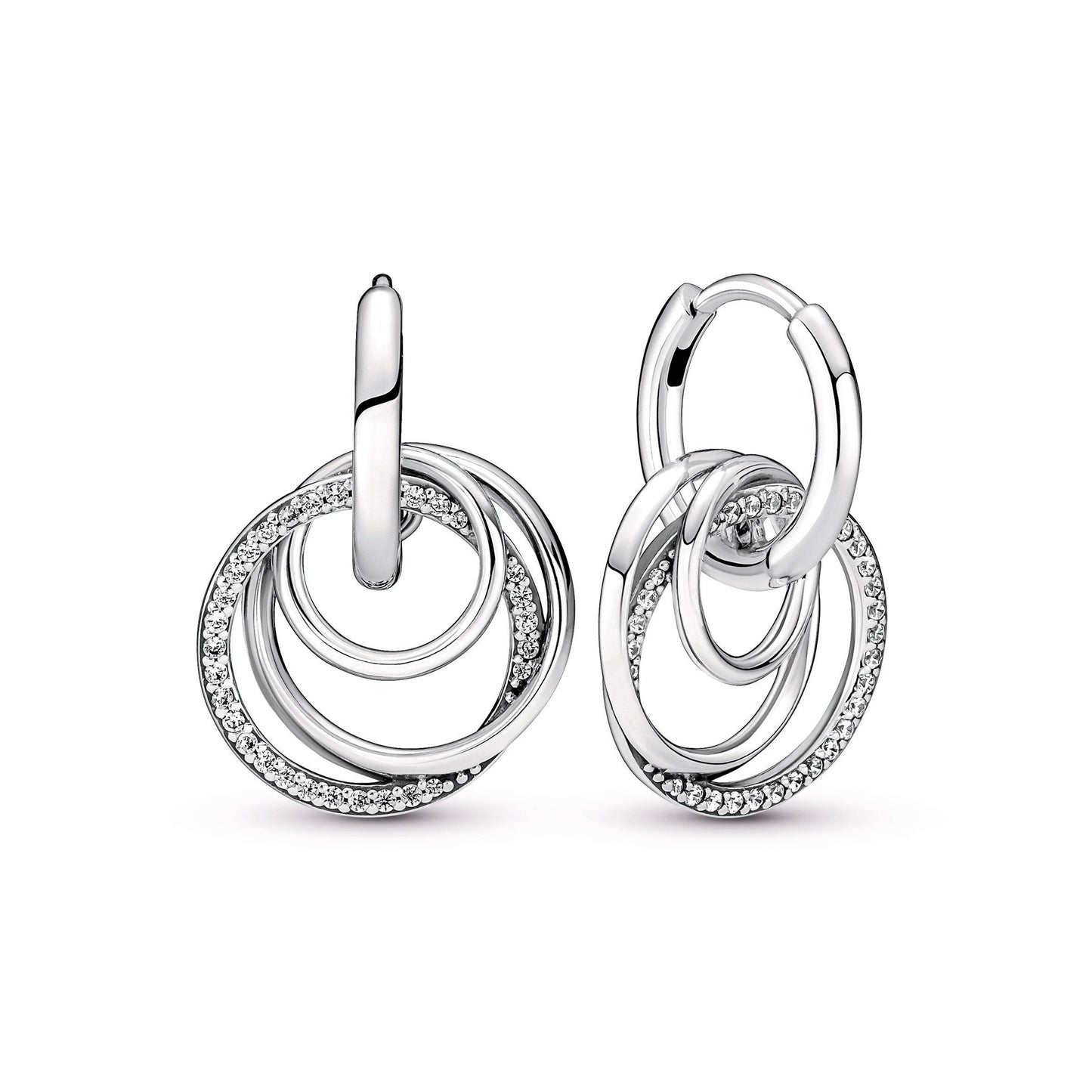Family Always Encircled Hoop Earrings Popular Style Premium Collection