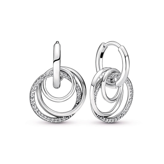 Family Always Encircled Hoop Earrings Popular Style Premium Collection