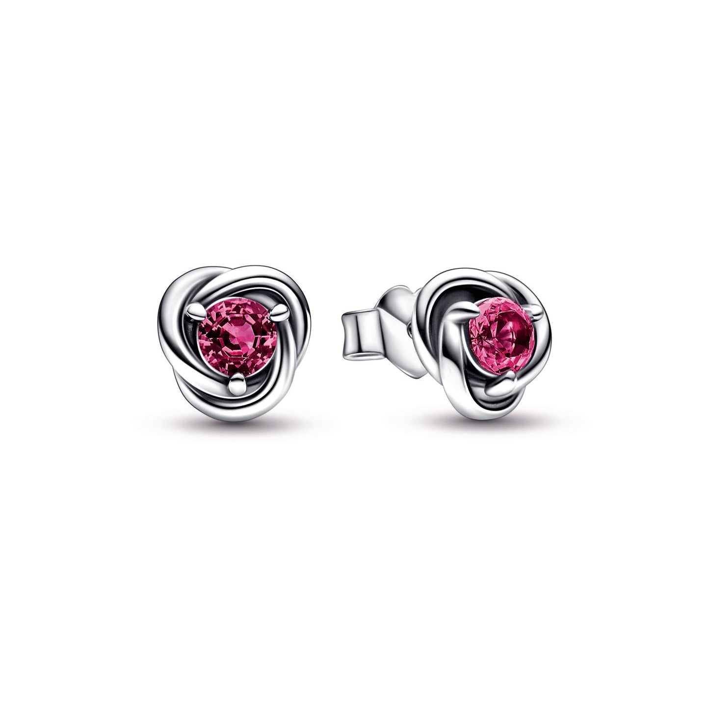 Pink Eternity Circle Stud Earrings Popular Style Premium Collection
