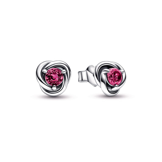 Pink Eternity Circle Stud Earrings Popular Style Premium Collection