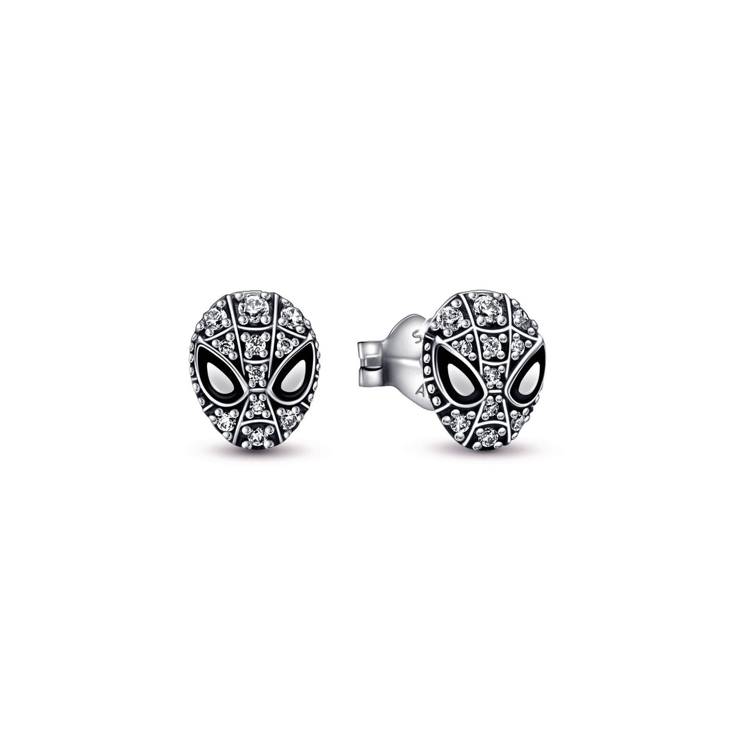 Marvel Spider-Man Mask Pavé Stud Earrings Popular Style Premium Collection