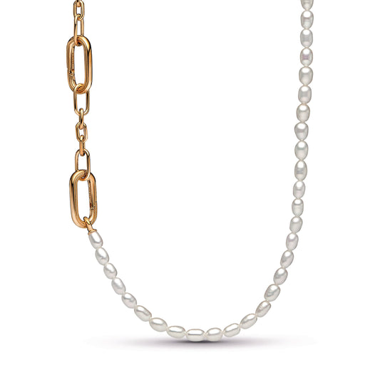 Pandora ME Slim Treated Freshwater Cultured Pearl Necklace Premium Fashion Jewelry Gift Collection