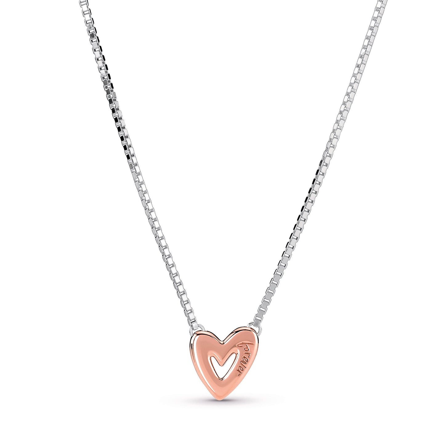 Sparkling Freehand Heart Necklace Premium Fashion Jewelry Gift Collection