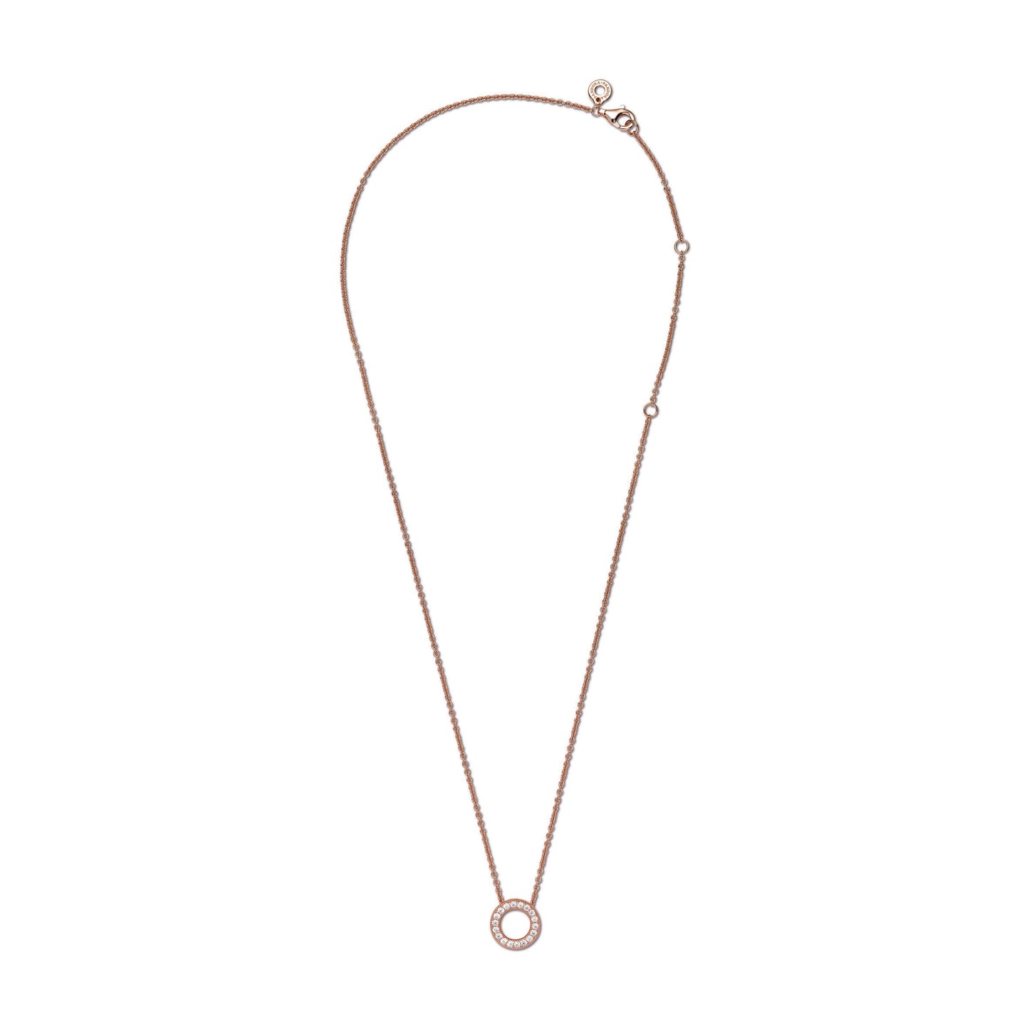 Pandora Logo Pavé Circle Collier Necklace Premium Fashion Jewelry Gift Collection