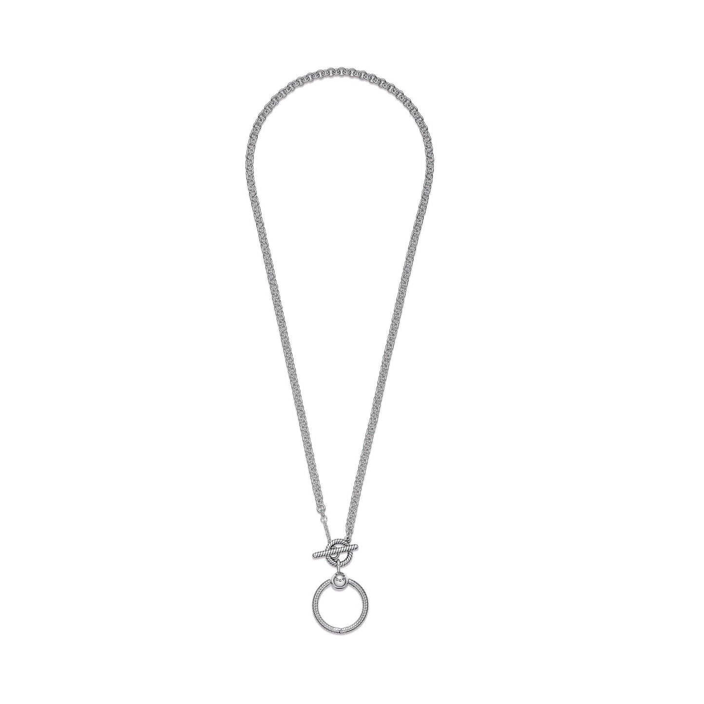 Pandora Moments O Pendant T-bar Necklace Premium Fashion Jewelry Gift Collection