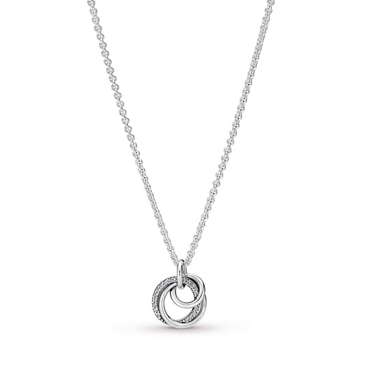 Family Always Encircled Pendant Necklace Premium Fashion Jewelry Gift Collection