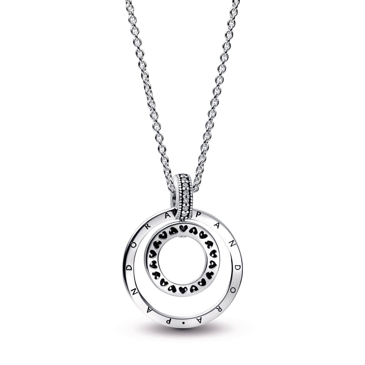 Pandora Signature Pavé & Beads Pendant & Necklace Premium Fashion Jewelry Gift Collection