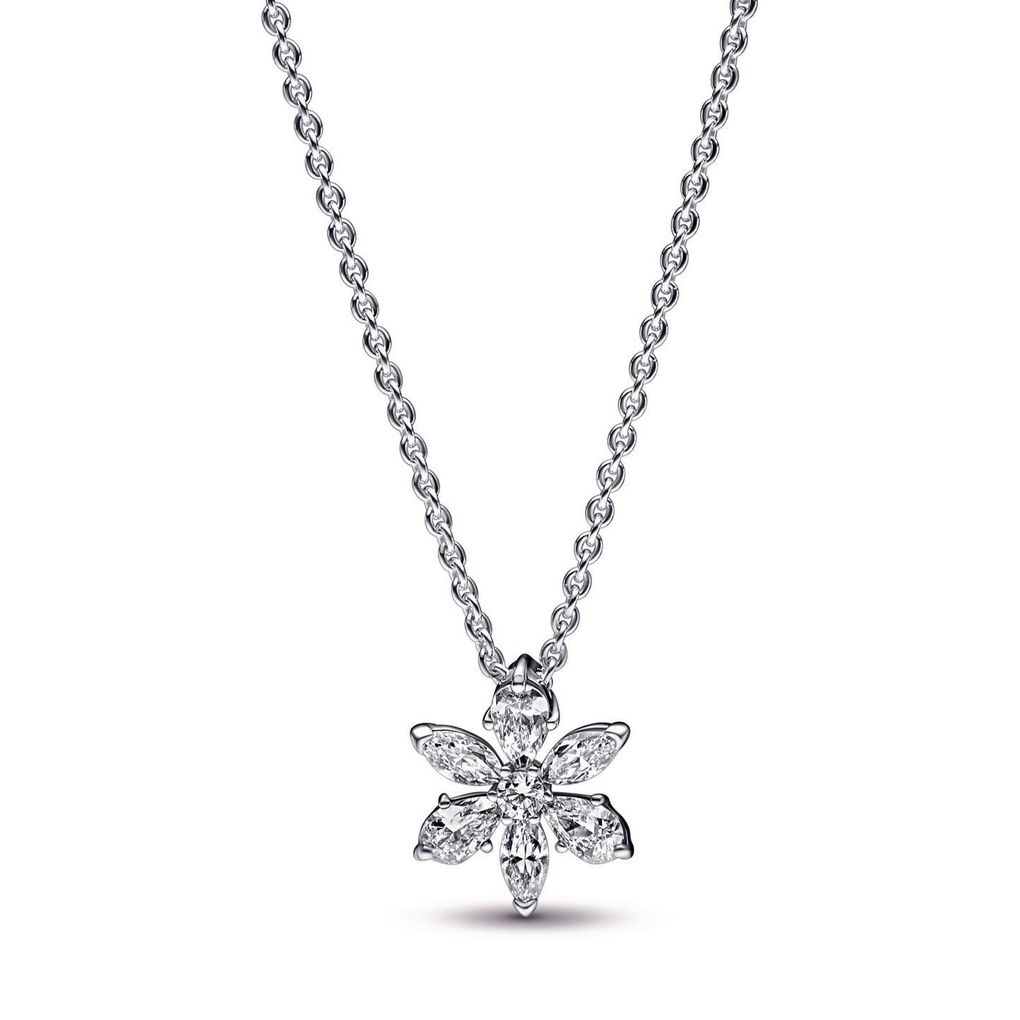 Sparkling Herbarium Cluster Pendant Necklace Premium Fashion Jewelry Gift Collection