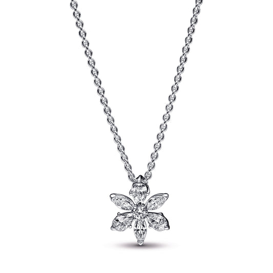 Sparkling Herbarium Cluster Pendant Necklace Premium Fashion Jewelry Gift Collection