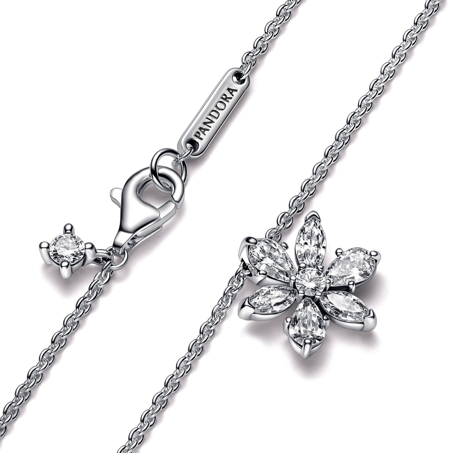 Sparkling Herbarium Cluster Pendant Necklace Premium Fashion Jewelry Gift Collection