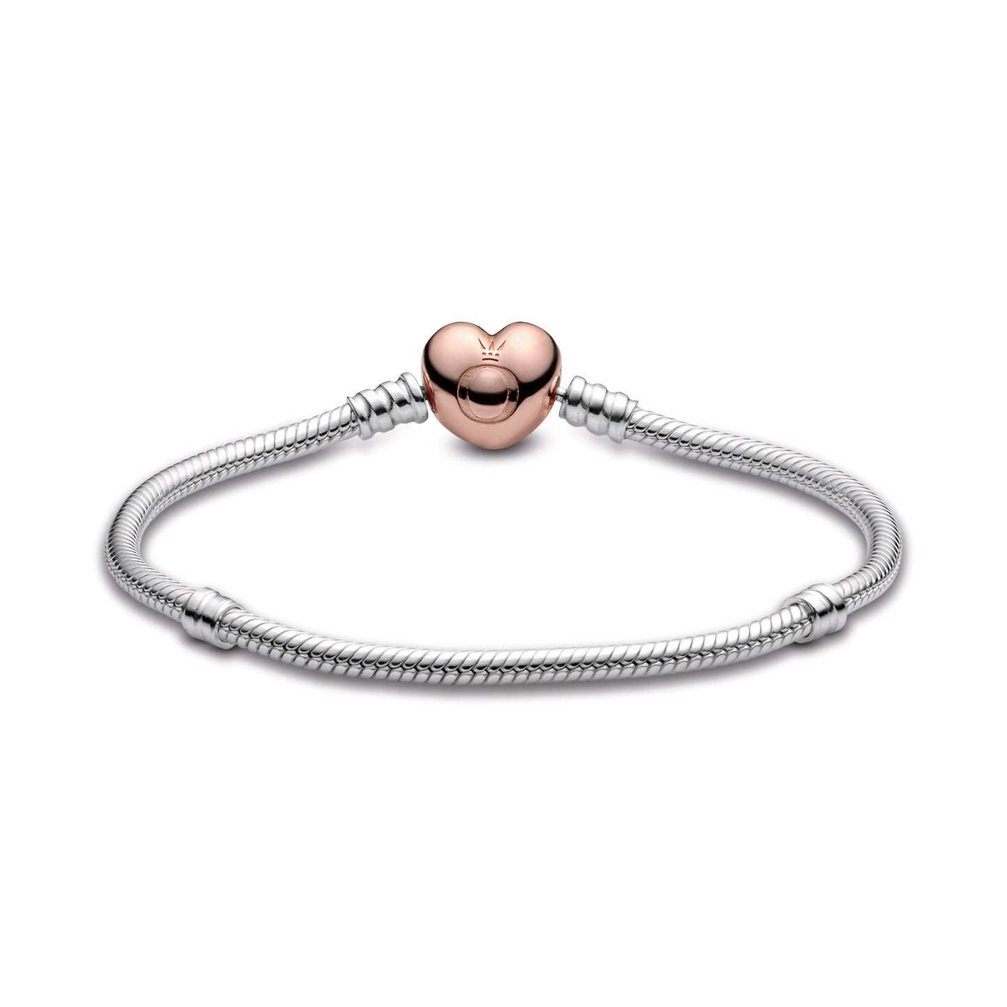Moments Heart & Snake Chain Bracelet Premium Fashion Jewelry Gift Collection