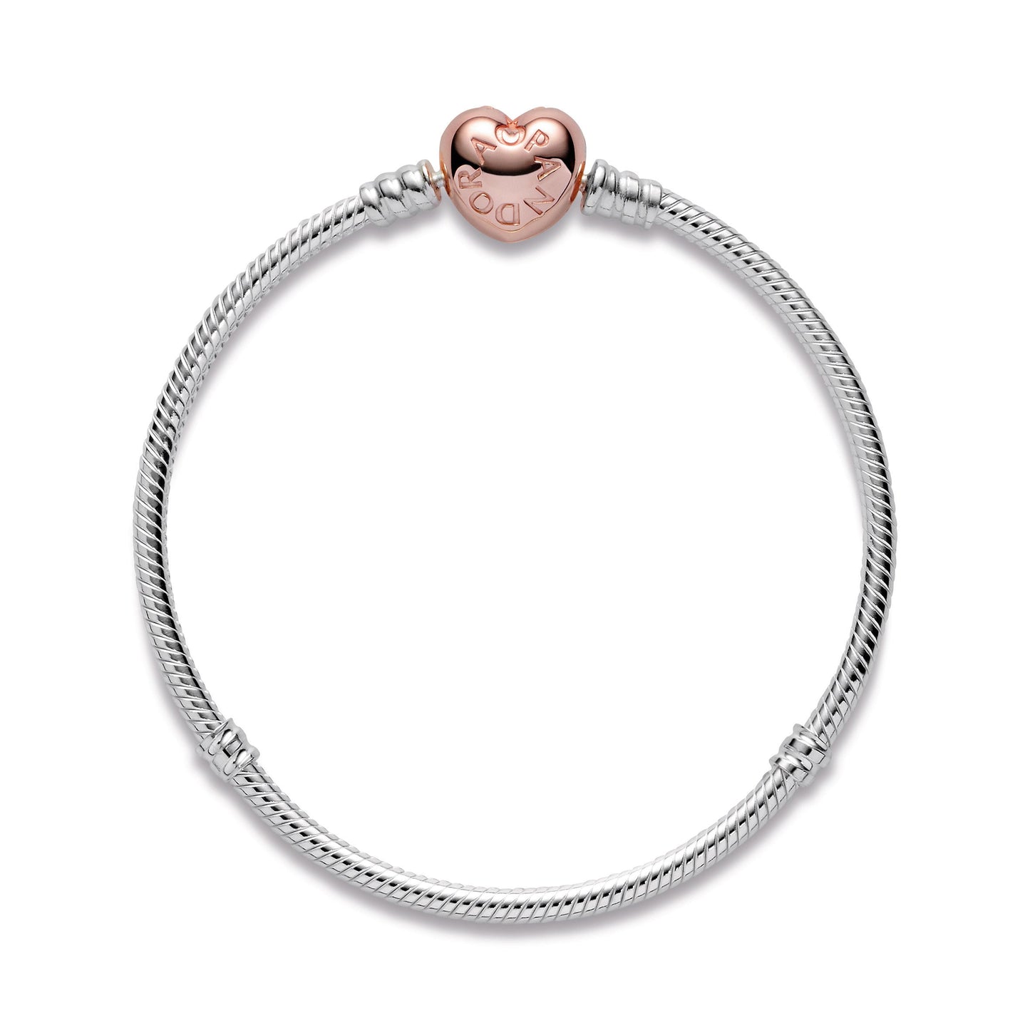 Moments Heart & Snake Chain Bracelet Premium Fashion Jewelry Gift Collection