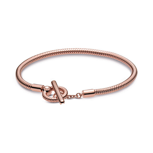 Pandora Moments T-Bar Snake Chain Bracelet Premium Fashion Jewelry Gift Collection