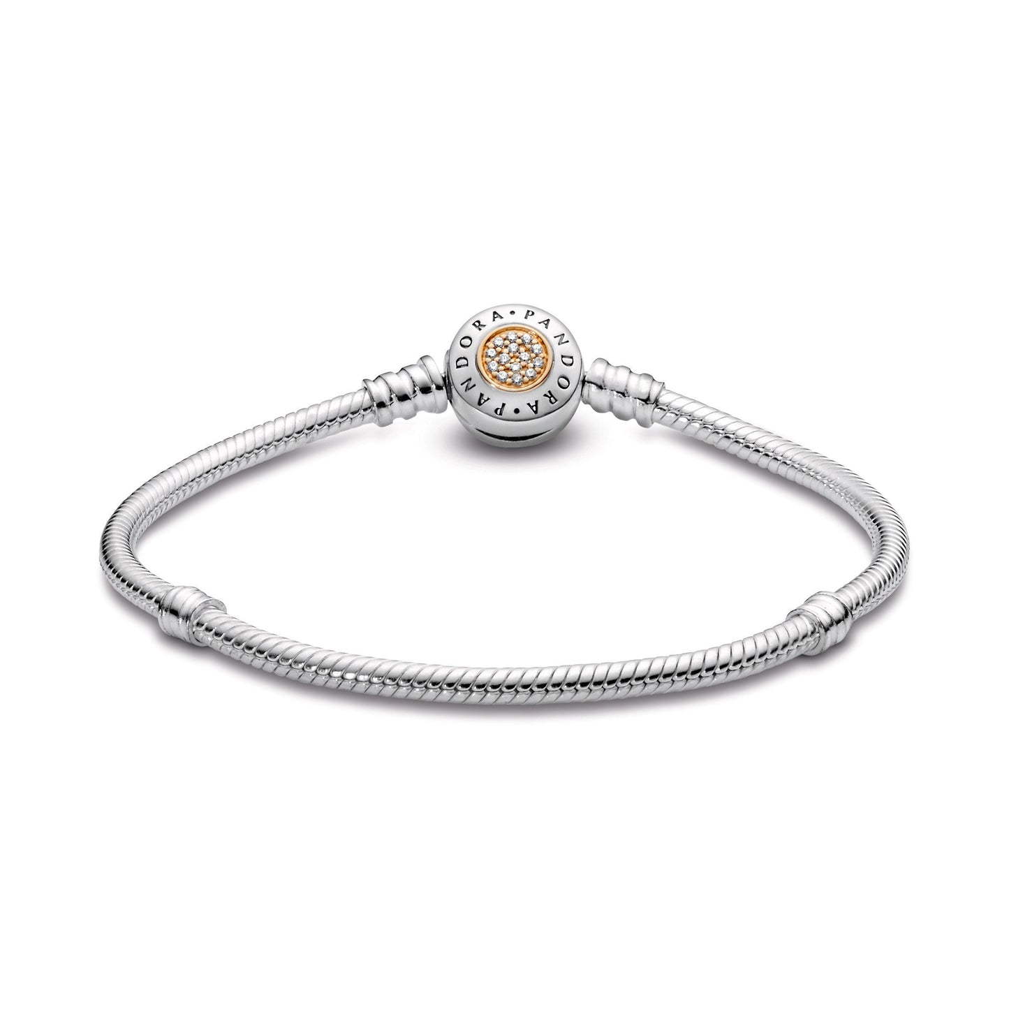 Pandora Moments Logo Clasp Snake Chain Bracelet Premium Fashion Jewelry Gift Collection