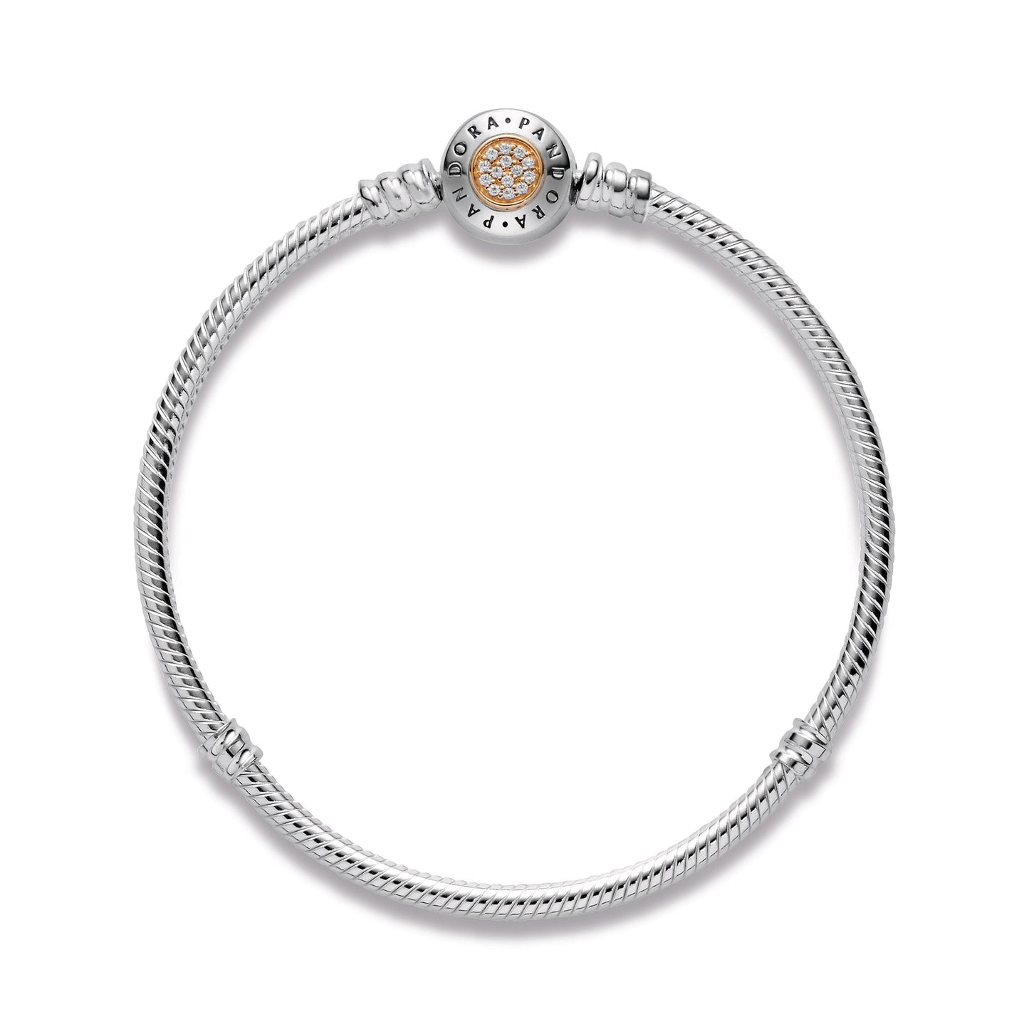 Pandora Moments Logo Clasp Snake Chain Bracelet Premium Fashion Jewelry Gift Collection