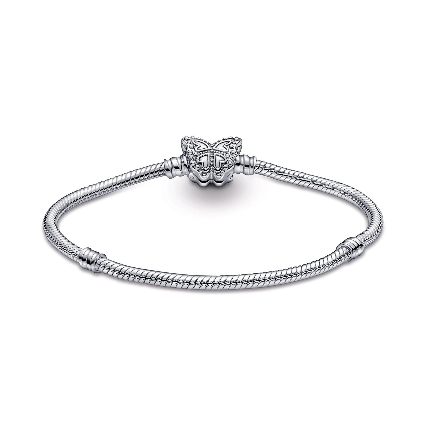 Pandora Moments Butterfly Clasp Snake Chain Bracelet Premium Fashion Jewelry Gift Collection
