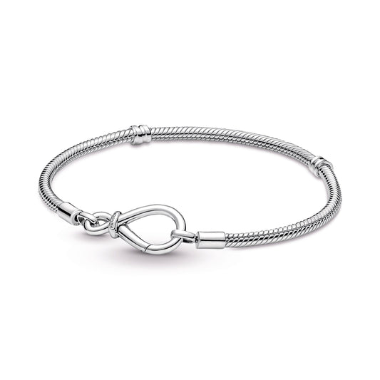Pandora Moments Infinity Knot Snake Chain Bracelet Premium Fashion Jewelry Gift Collection