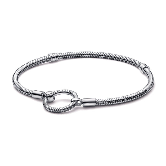 Pandora Moments O Closure Snake Chain Bracelet Premium Fashion Jewelry Gift Collection