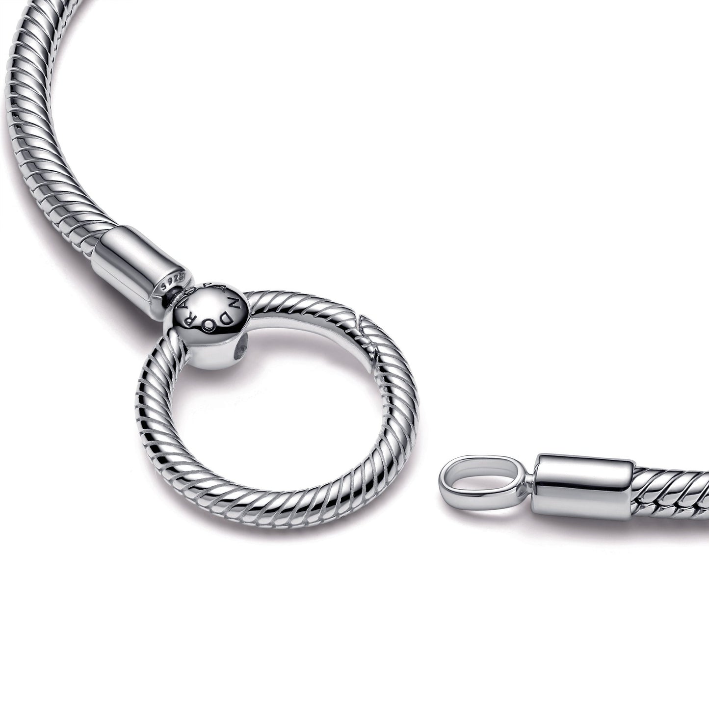 Pandora Moments O Closure Snake Chain Bracelet Premium Fashion Jewelry Gift Collection