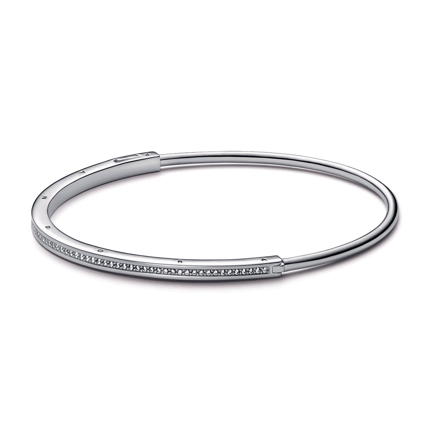 Pandora Signature I-D Pavé Bangle Premium Fashion Jewelry Gift Collection