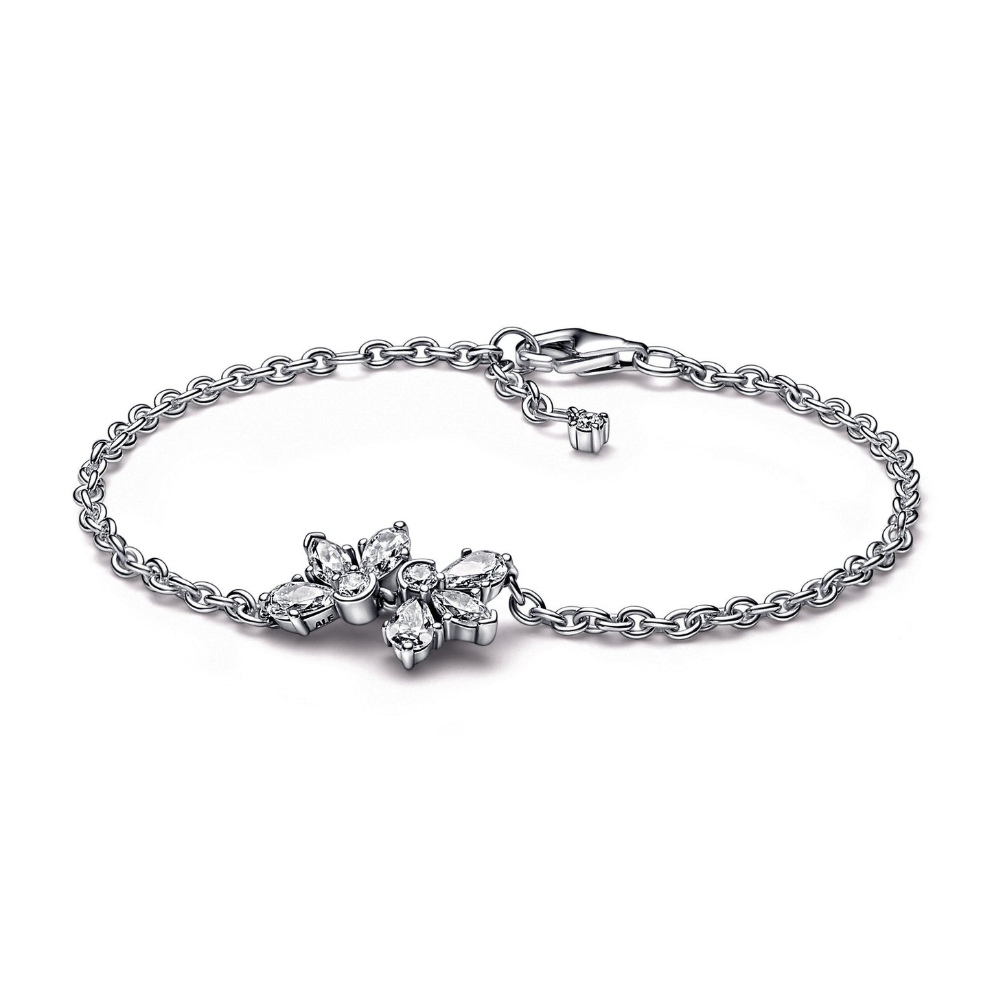 Sparkling Herbarium Cluster Chain Bracelet Premium Fashion Jewelry Gift Collection