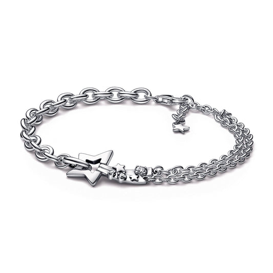 Shooting Star Double Chain Bracelet Premium Fashion Jewelry Gift Collection