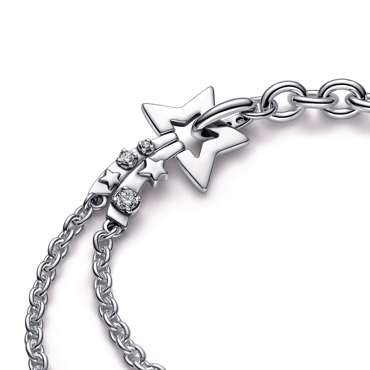 Shooting Star Double Chain Bracelet Premium Fashion Jewelry Gift Collection