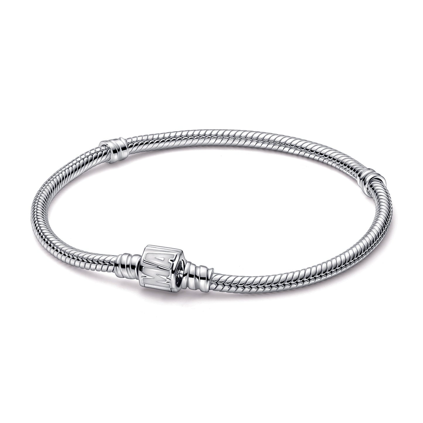 Pandora Moments Marvel Logo Clasp Snake Chain Bracelet Premium Fashion Jewelry Gift Collection