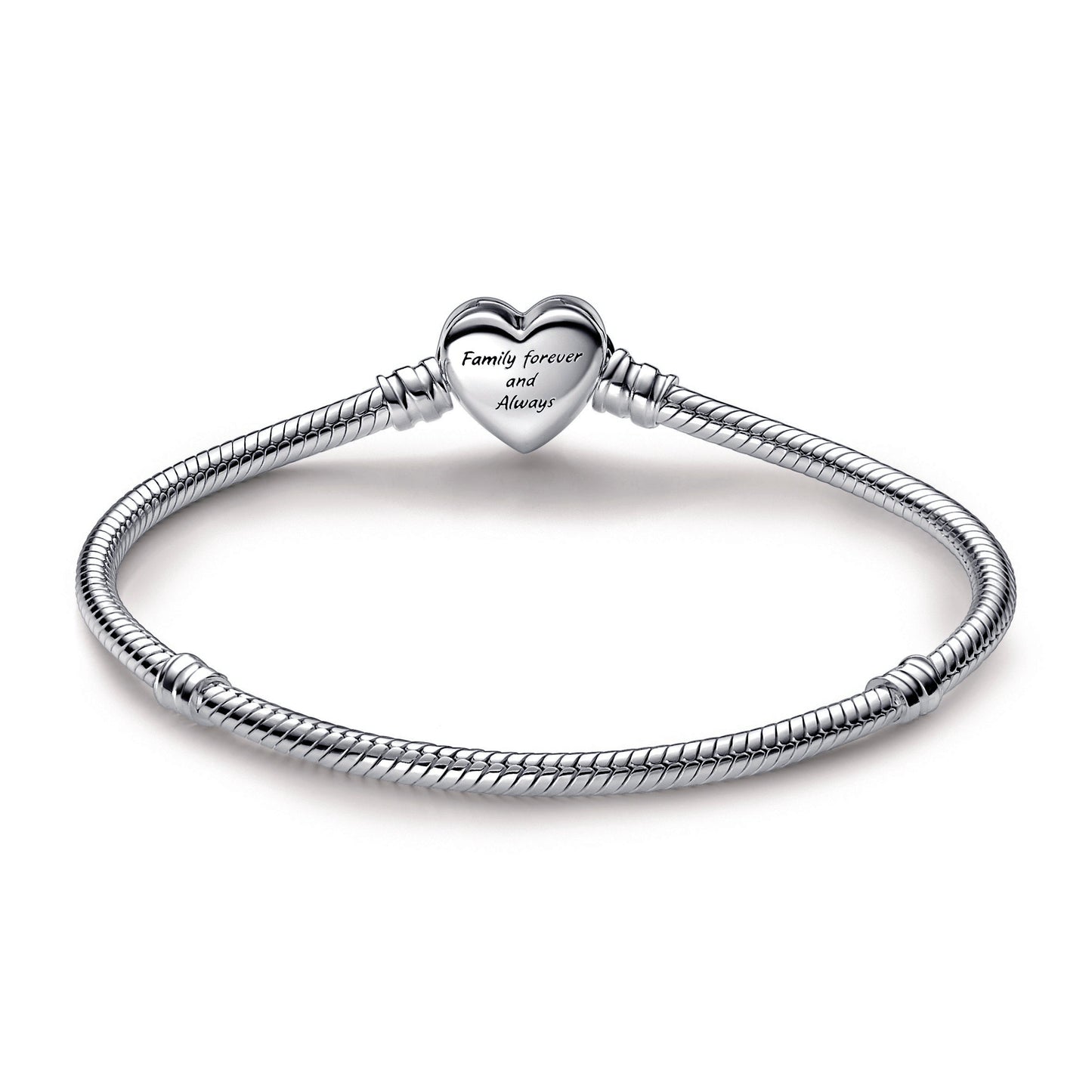 Pandora Moments Sparkling Infinity Heart Clasp Snake Chain Bracelet Premium Fashion Jewelry Gift Collection