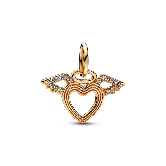 Heart & Angel Wings Dangle Charm Premium Fashion Jewelry Gift Collection