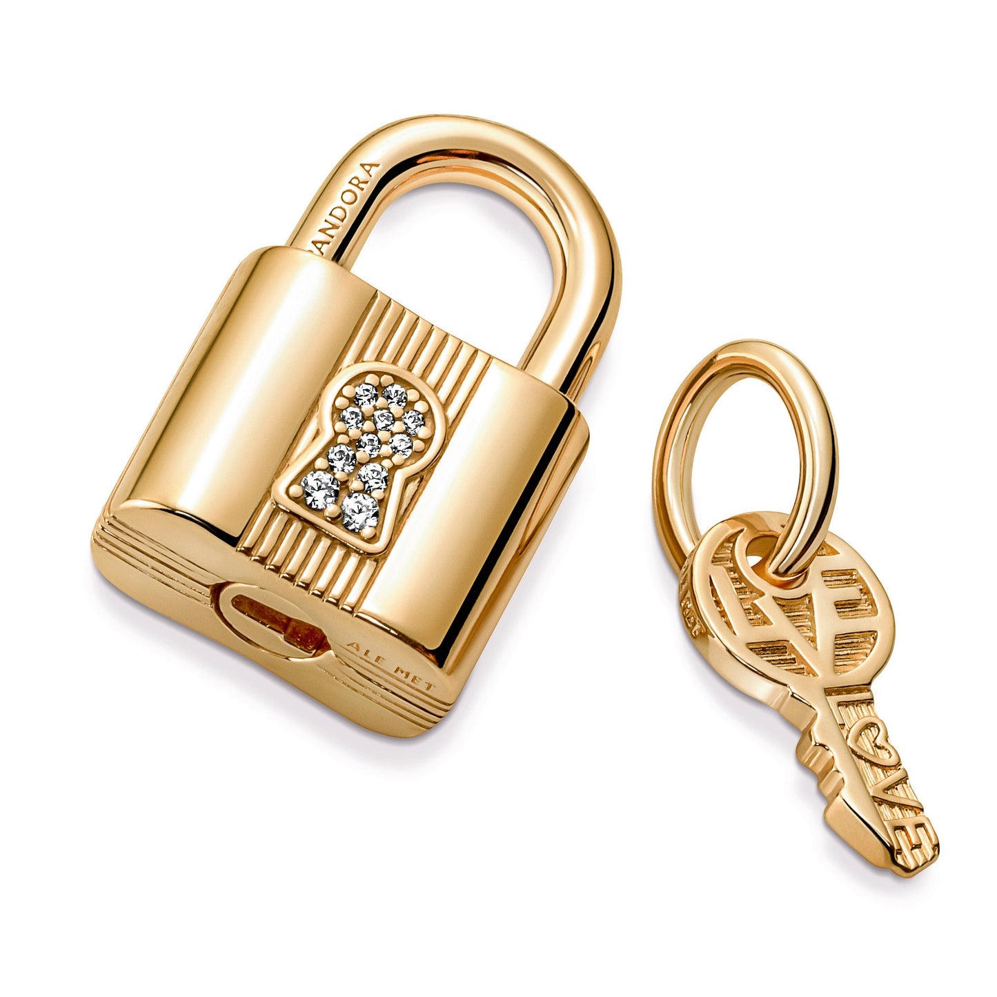 Padlock & Key Dangle Charm Premium Fashion Jewelry Gift Collection