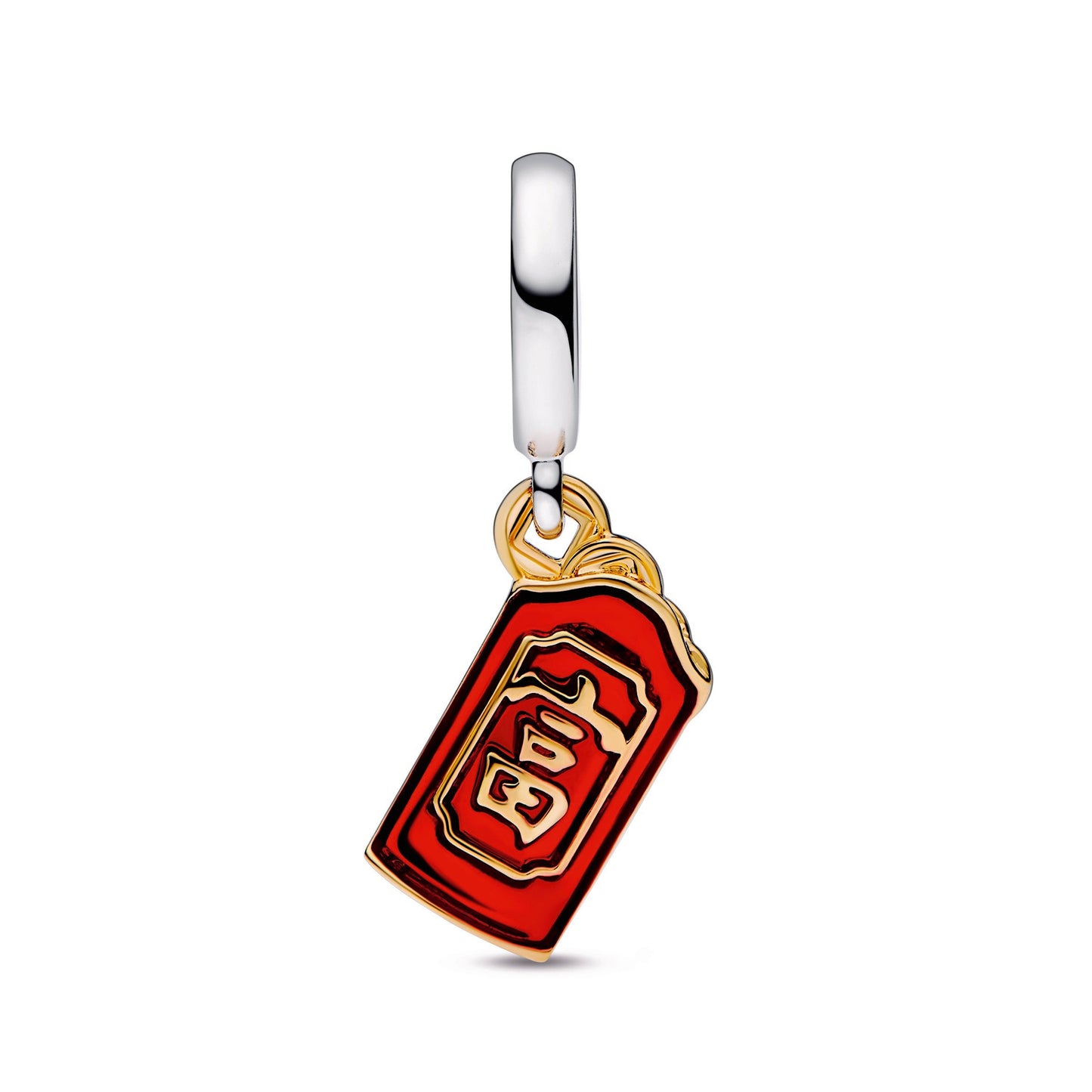 Two-tone Red Envelope Dangle Charm Premium Fashion Jewelry Gift Collection