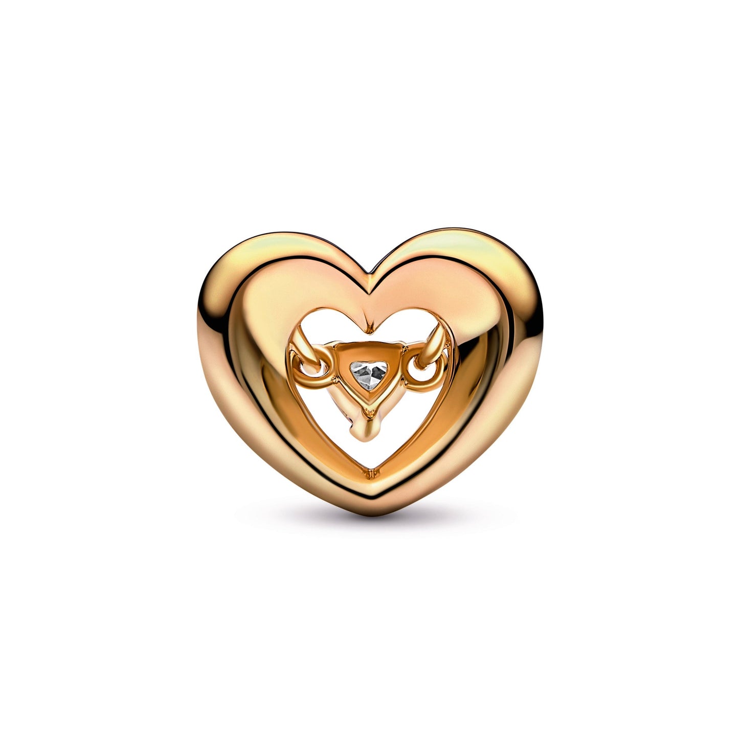 Radiant Heart & Floating Stone Charm Premium Fashion Jewelry Gift Collection