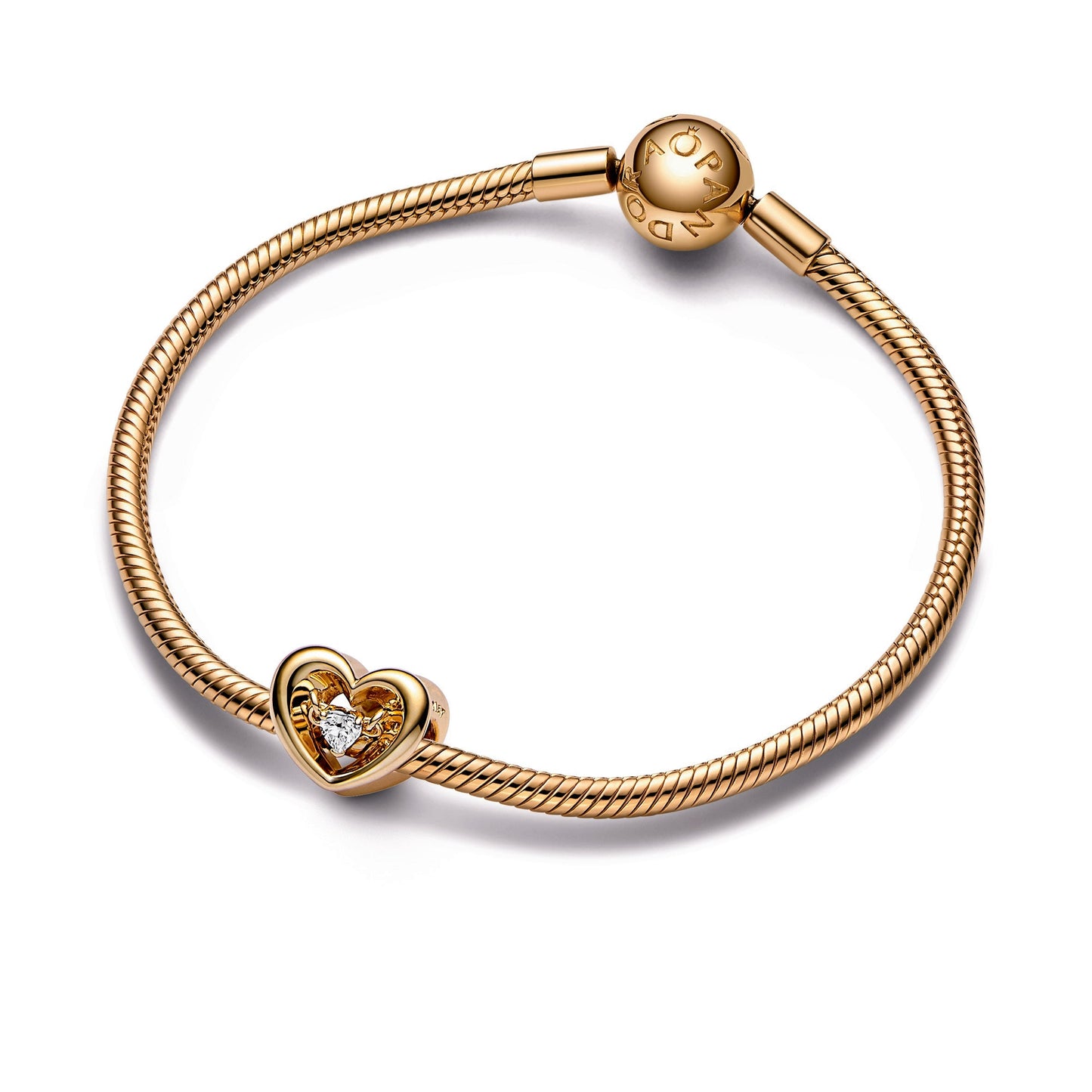 Radiant Heart & Floating Stone Charm Premium Fashion Jewelry Gift Collection