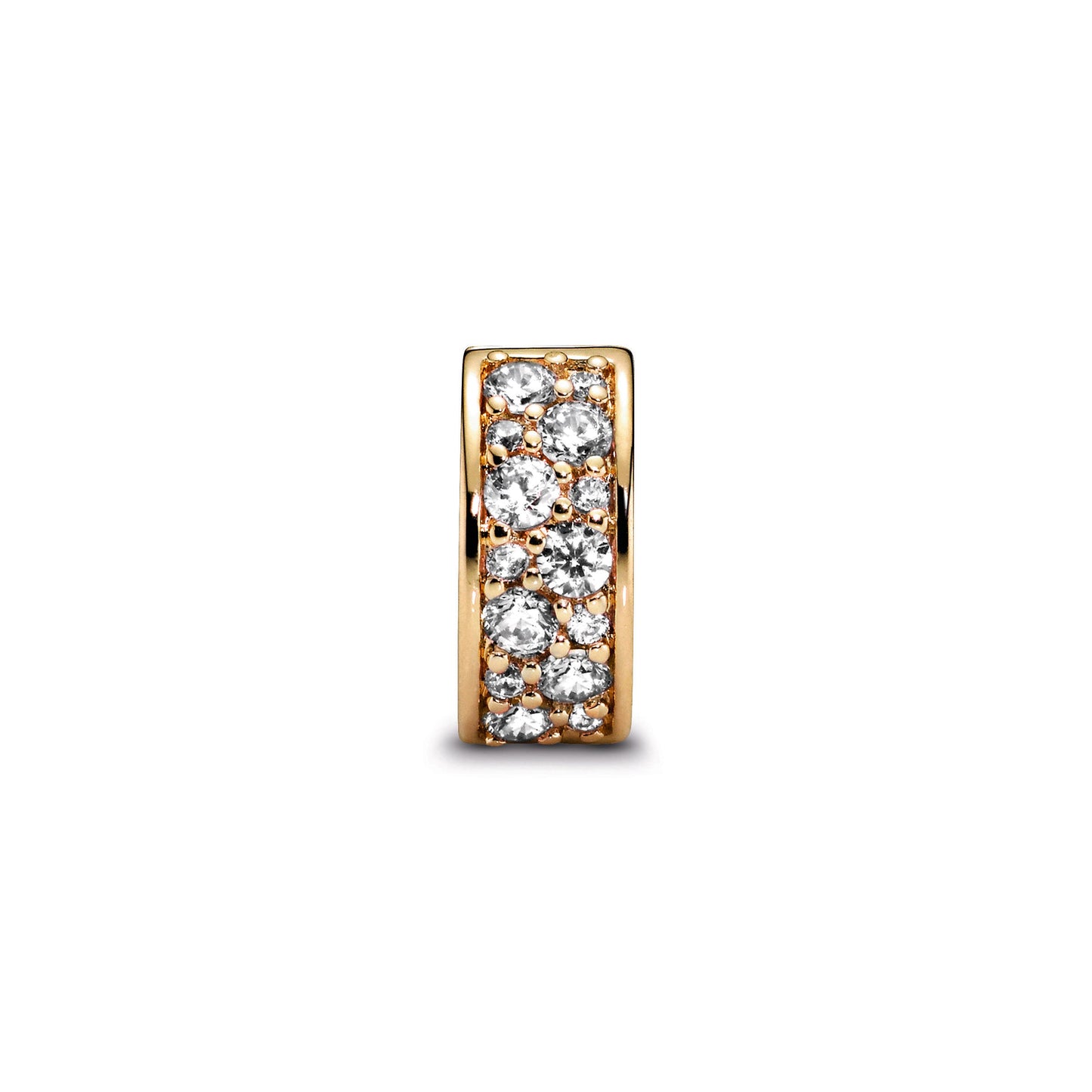 Clear Pavé Clip Charm Premium Fashion Jewelry Gift Collection