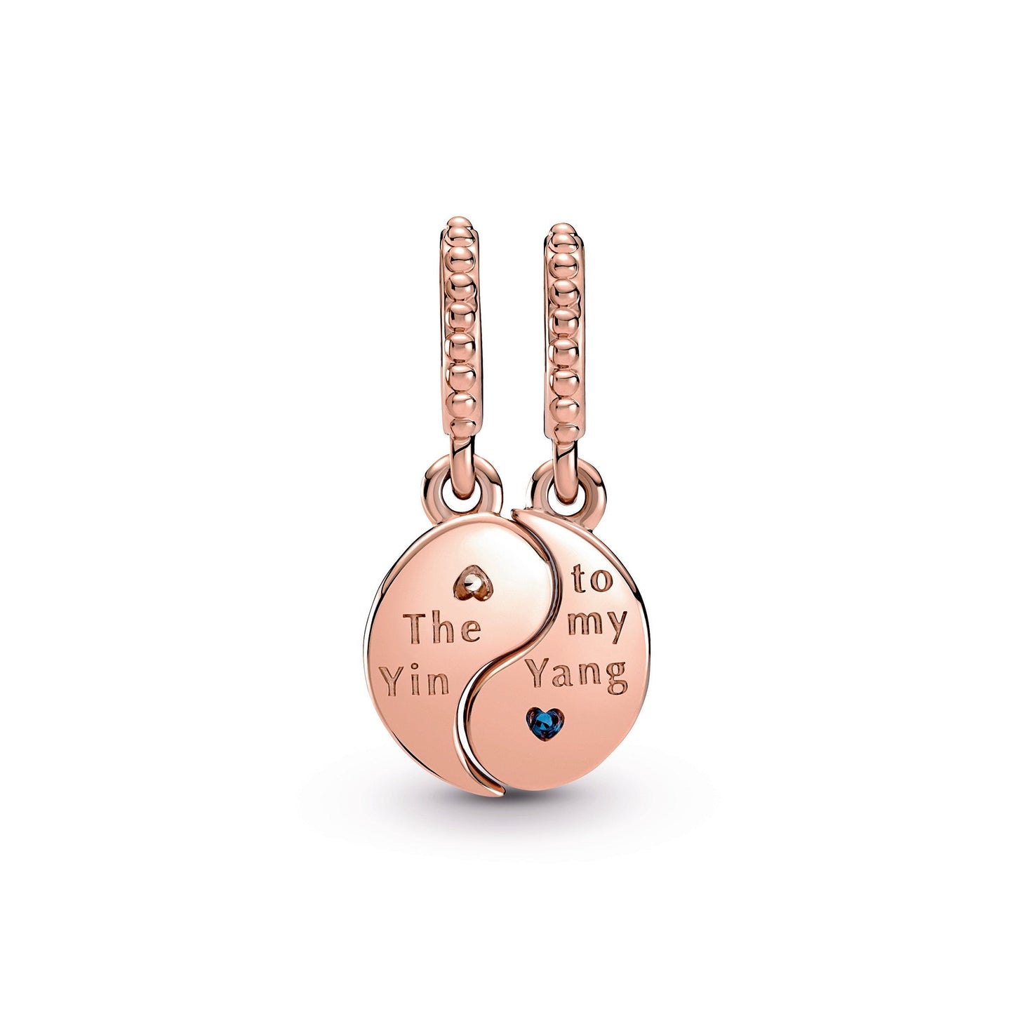 Splittable Yin & Yang Sparkling Dangle Charm Premium Fashion Jewelry Gift Collection