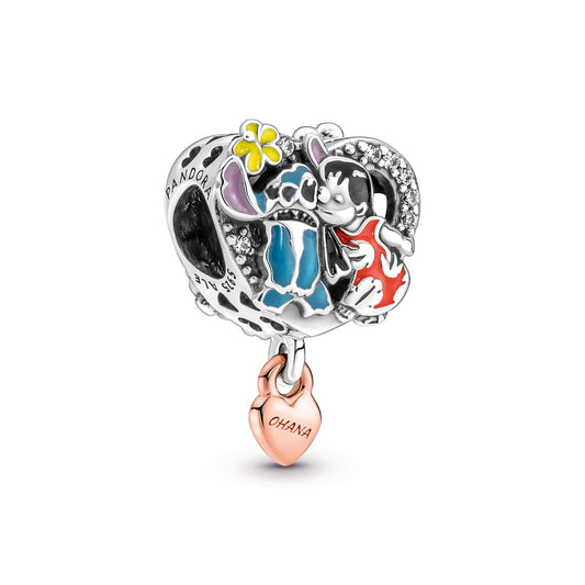 Disney Ohana Lilo & Stitch Inspired Charm Premium Fashion Jewelry Gift Collection